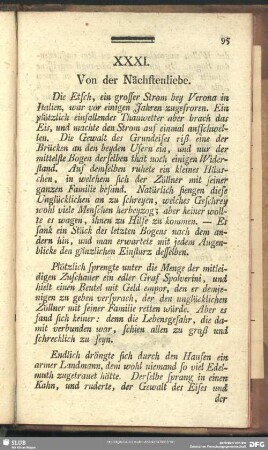 XXXI. Von der Nächstenliebe