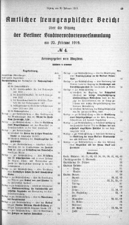 No 4, 20. Februar 1919