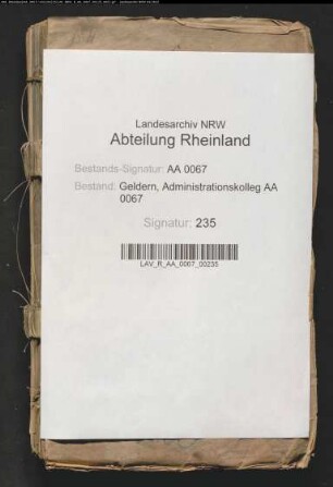 Feststellung der von den Franzosen im Geldernschen verursachten Kriegsschäden