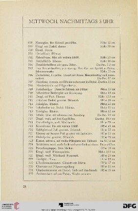 Mittwoch, nachmittags 3 Uhr (Nr. 698-984)
