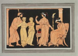 Thetis bestellt bei Hephaistos Waffen für Achill