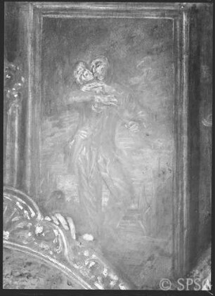 Watteau, Antoine: Ladenschild des Kunsthändlers Gersaint, Detail, GK I 1200.