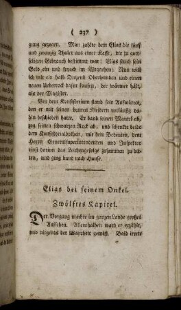 Elias bei seinem Onkel. Zwölftes Kapitel.