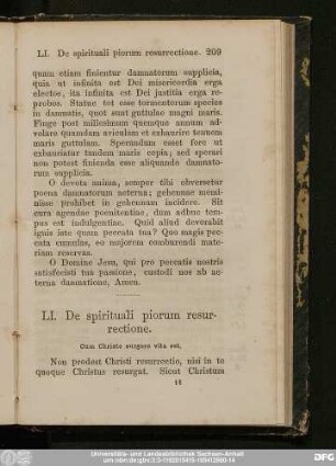 LI. De spirituali piorum resurrectione.