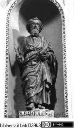 Apostel, Heilige, Evangelisten und Kirchenväter, Bartholomäus-Nische, Heiliger Bartholomäus