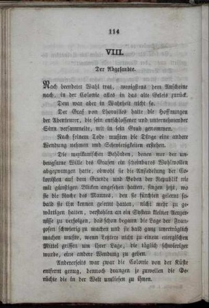 VIII. Der Abgesandte