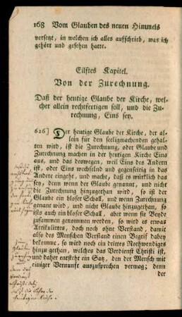 Eilftes Kapitel. Von der Zurechnung