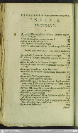 Index II. Auctorum