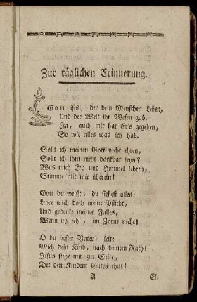 Zur täglichen Erinnerung