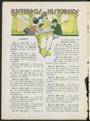 Recuerdos históricos AGOSTO