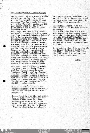 Solidaritätsreise: Aufgeschoben
