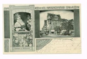 "Kätchen von Heilbronn"- Käthchen mit Käthchenhaus und Jugendstilornamenten
