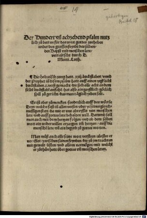 Von der Beycht ob die der Bapst macht hab zugepieten
