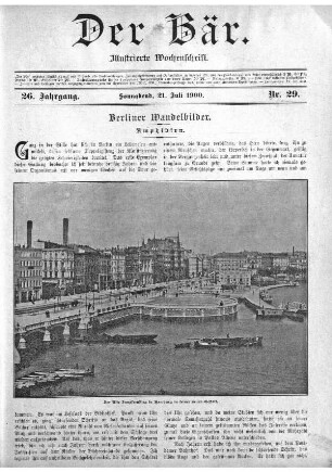 Sonnabend, 21. Juli 1900 Nr, 29
