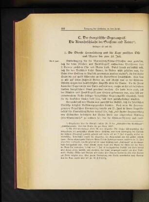 C. Der französische Gegenangriff. Die Abwehrschlacht bei Soissons und Reims.