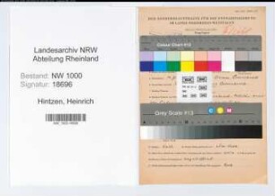 Entnazifizierung Heinrich Hintzen, geb. 14.06.1902 (Arzt)