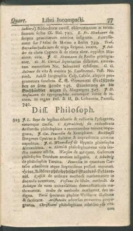 Diss. Philosoph.