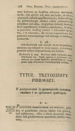 Tytul trzydziesty pierwszy
