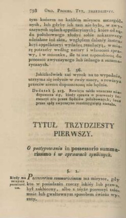 Tytul trzydziesty pierwszy