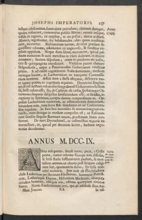 Annus M.DCC.IX.