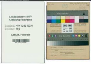 Entnazifizierung Heinrich Schulz , geb. 25.01.1897 (Werkfuehrer)