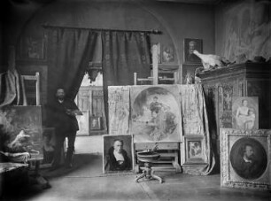 Künstleratelier Theodor Pixis (1831-1907), Historienmaler und Zeichner