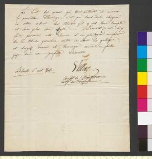 Brief von Villers, Charles Francois Dominique de an Goethe, Johann Wolfgang von