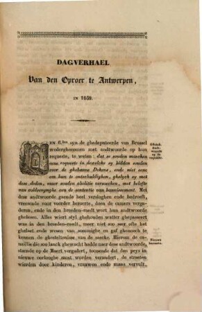 Maatschappij der Vlaemsche Bibliophilen, 1. Ser., 2. 1839