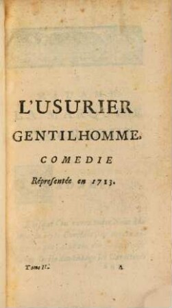 Theatre De Monsieur Le Grand, Comédien du Roy, 2