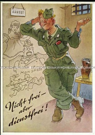Soldatenhumor der Bundeswehr, Soldat in der Arrestzelle