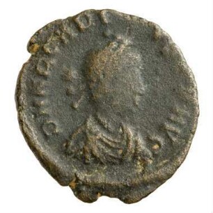 Münze, Aes 4, 406 - 408 n. Chr.