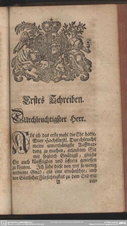 Erstes Schreiben