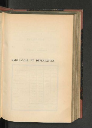 Madagascar Et Dépendances.