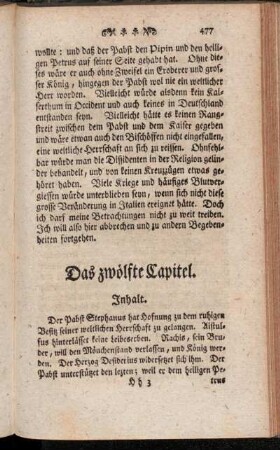 Das zwölfte Capitel.