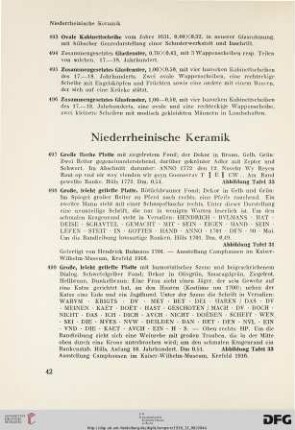 Niederrheinische Keramik (Nr. 497-575)