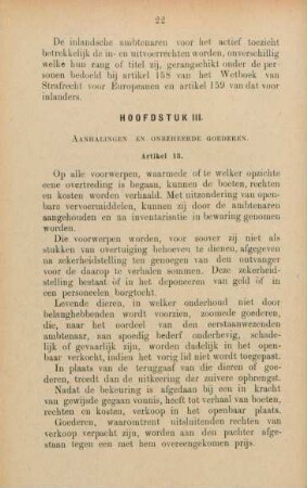 Hoofdstuk III. Aanhaligen en onbeheerde goederen