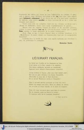 L’étudiant français.