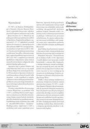 Crucifixus dolorosus ze Spycimierza