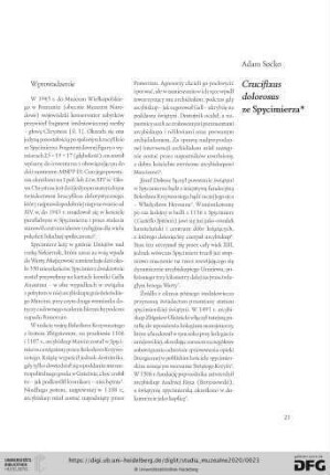 Crucifixus dolorosus ze Spycimierza