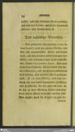 Das beständige Vipernsalz
