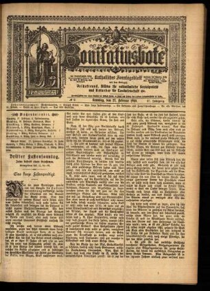 Erste Ausgabe vom Sonntag, den 27. Februar 1910.