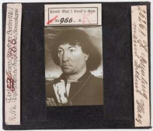 Hans Memling: Bildnis eines Mannes. Den Haag (Stoedtner-Nr. 26261)