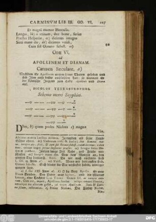 Ode VI. ad Apollinem Et Dianam.