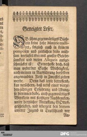 Geneigter Leser