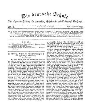 Die Bildung, Schule und Staatsverfassung in ihrem gegenseitigen Verhältnisse : (Fortsetzung)