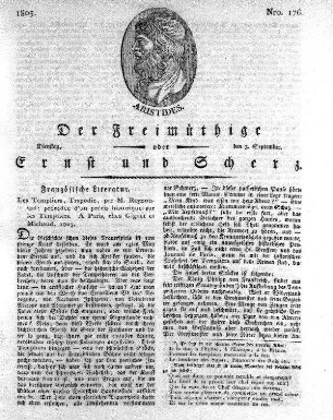 Nro. 176, Dienstag den 3. September