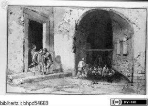 Voyage pittoresque des isles de Sicile, de Malte et de Lipari ..., 1. Band, Tafel XLVIII: Bains de Thermini, ...