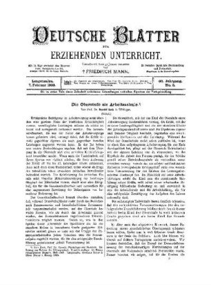 Die Oberstufe als Arbeitsschule : (Schluß)