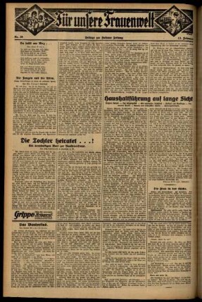 Zweite Ausgabe vom Freitag, den 13. Februar 1931.