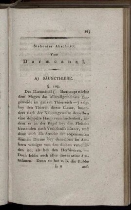 Siebenter Abschnitt. Vom Darmcanal